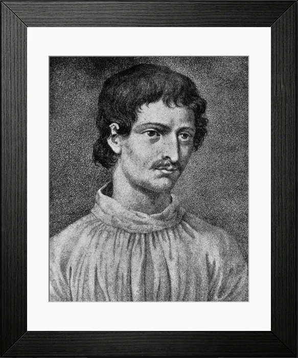 Framed Print : Giordano Bruno, Italian Friar and Astronomer