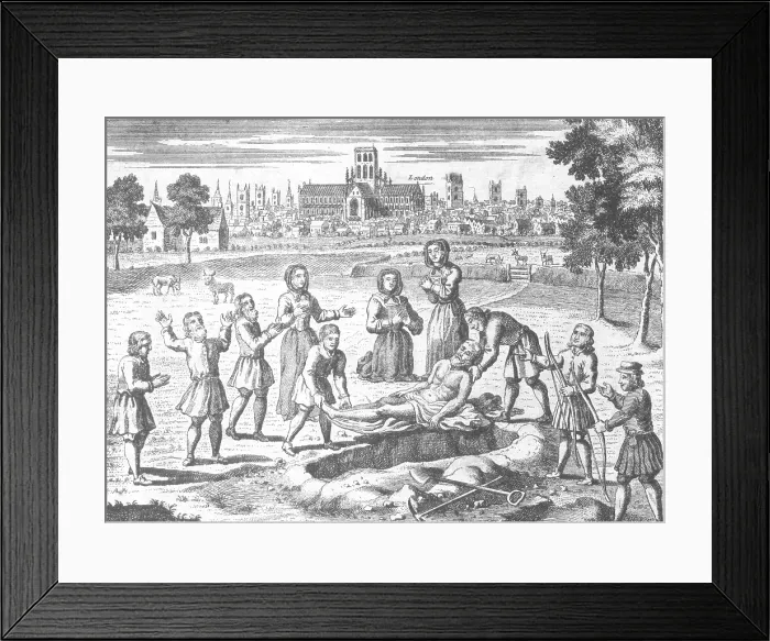 Framed Print : Great Plague of London, 1665 Framed Print : Great Plague of London, 1665