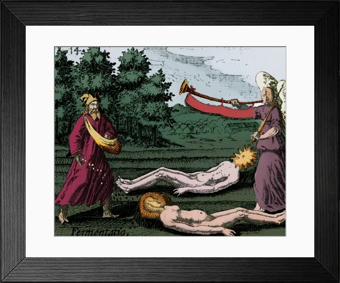 Framed Print : Alchemy Illustration Framed Print : Alchemy Illustration