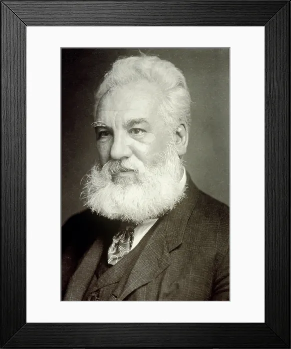 Framed Print : Alexander Graham Bell, Scottish-American Inventor Framed Print : Alexander Graham Bell, Scottish-American Inventor