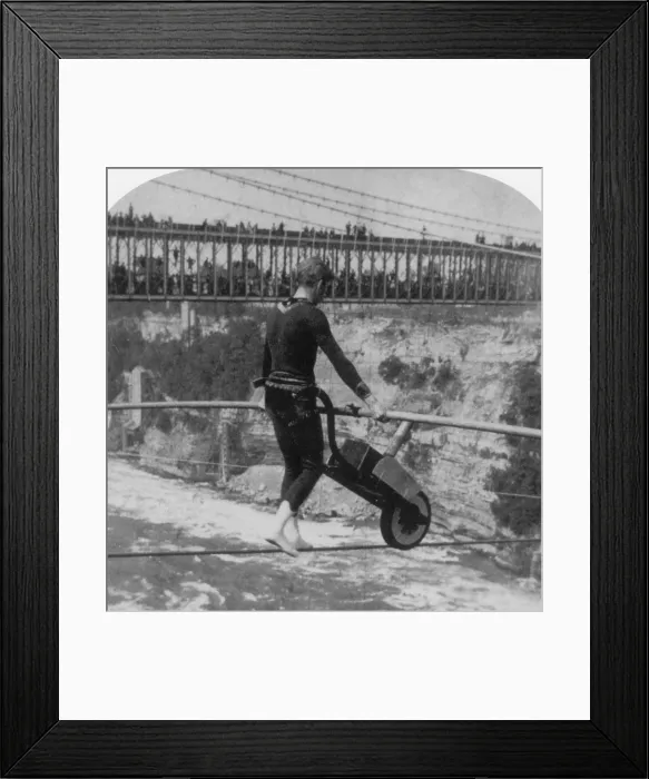 Framed Print : Charles Blondin, French Daredevil Framed Print : Charles Blondin, French Daredevil