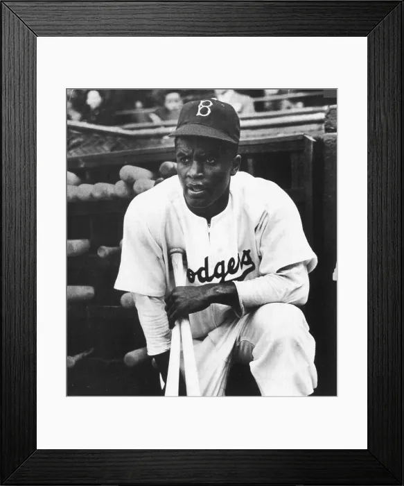 Framed Print : Jackie Robinson, American Baseball Legend Framed Print : Jackie Robinson, American Baseball Legend