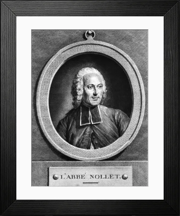 Framed Print : Jean-Antoine Nollet, French Physicist Framed Print : Jean-Antoine Nollet, French Physicist