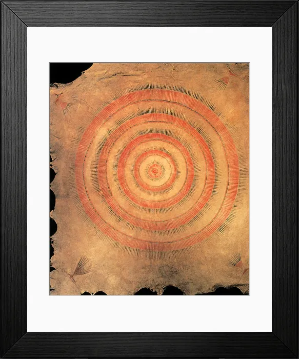 Framed Print : Sioux Painted Buffalo Hide Framed Print : Sioux Painted Buffalo Hide