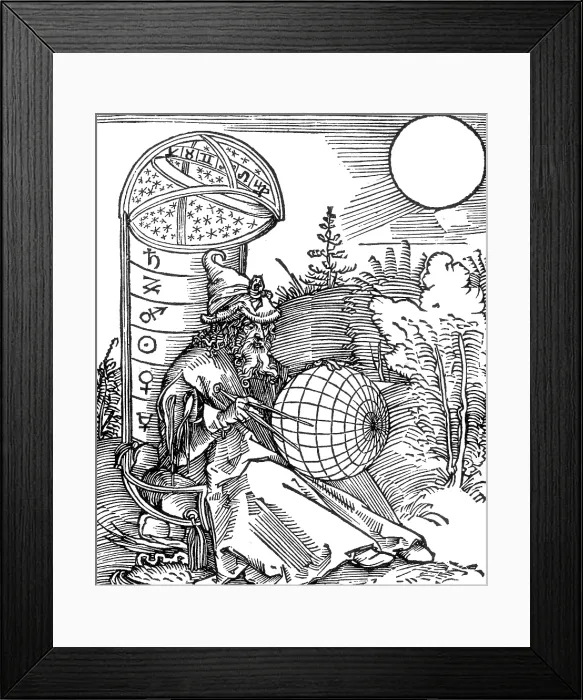 Framed Print : Title Page, Messahalah, De Scientia Motus Orbis, 1504