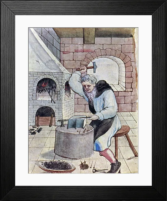 Framed Print : Nailsmith, 1529 Framed Print : Nailsmith, 1529