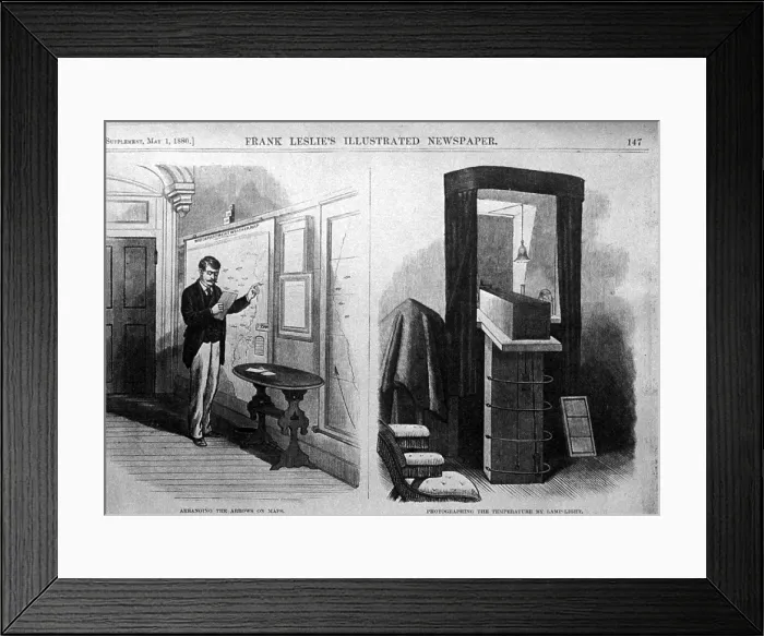 Framed Print : Meteorological Service of the U.S. Signal Service, 1880 Framed Print : Meteorological Service of the U.S. Signal Service, 1880