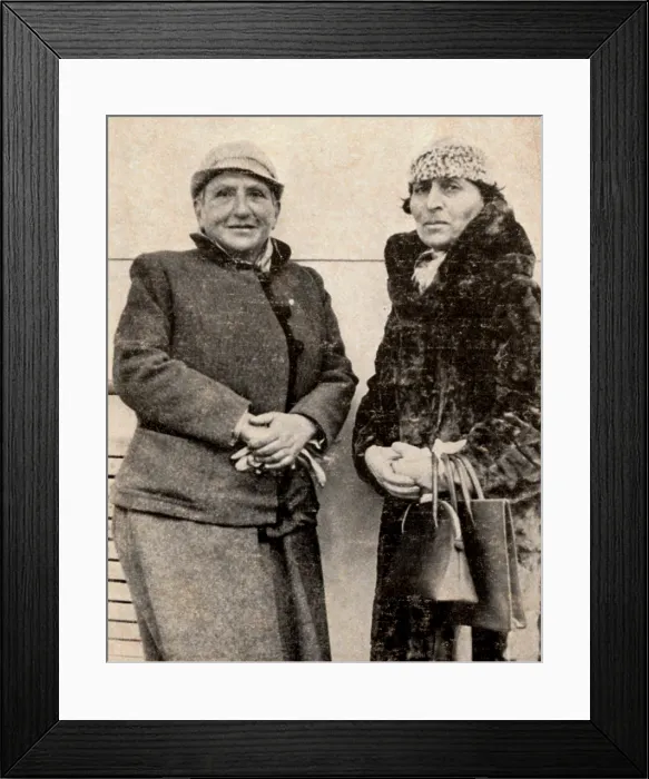 Framed Print : Gertrude Stein and Alice B. Toklas Framed Print : Gertrude Stein and Alice B. Toklas