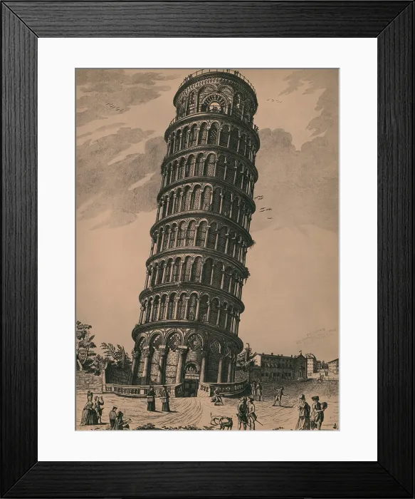 Framed Print : Leaning Tower of Pisa Framed Print : Leaning Tower of Pisa