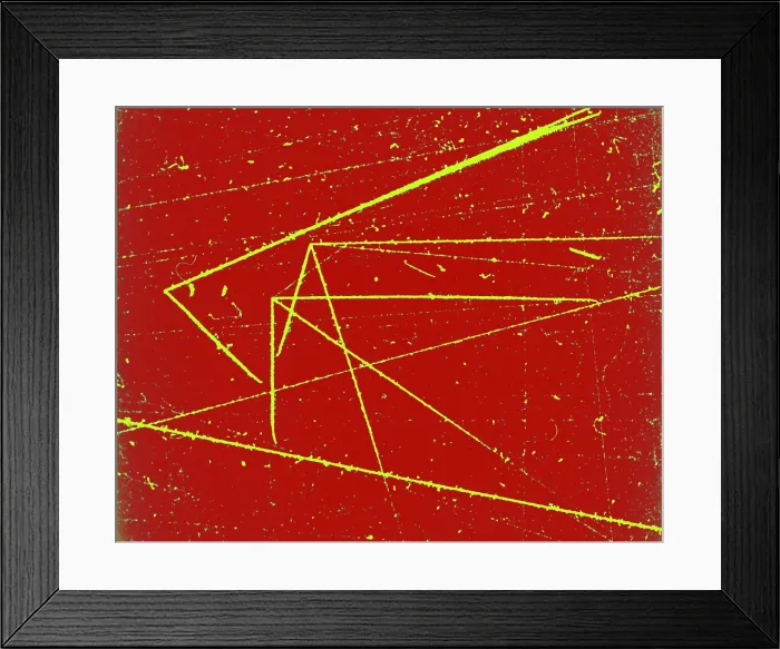 Framed Print : Nuclear Particle Tracks Framed Print : Nuclear Particle Tracks