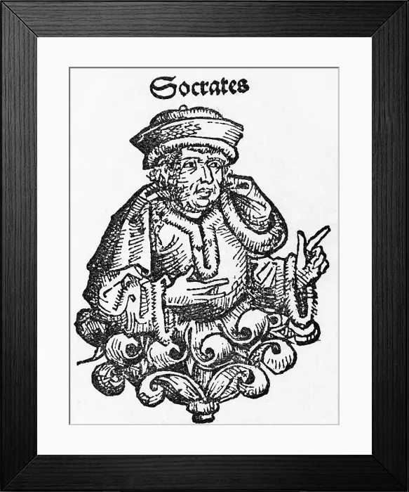 Framed Print : Socrates, Ancient Greek Philosopher
