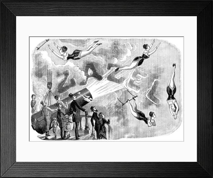 Framed Print : Rossa Matilda Richter AKA Zazel, English Daredevil