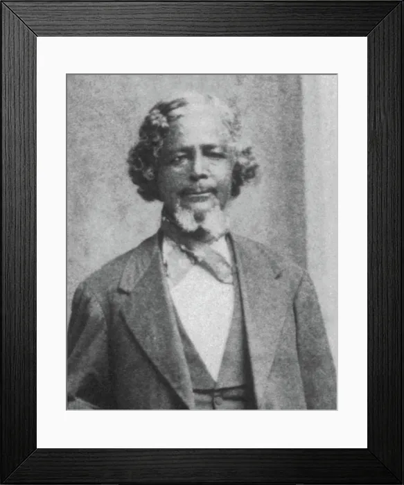 Framed Print : Benjamin Singleton, American Abolitionist and Activist