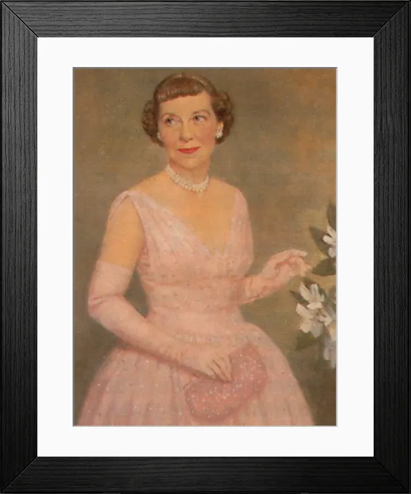 Framed Print : Mamie Eisenhower, First Lady
