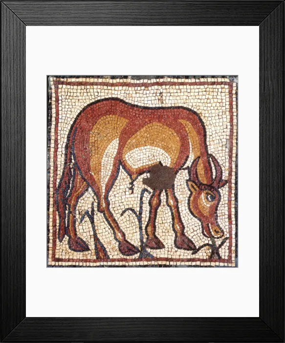 Framed Print : Gazelle, Byzantine Mosaic, 6th Century Framed Print : Gazelle, Byzantine Mosaic, 6th Century