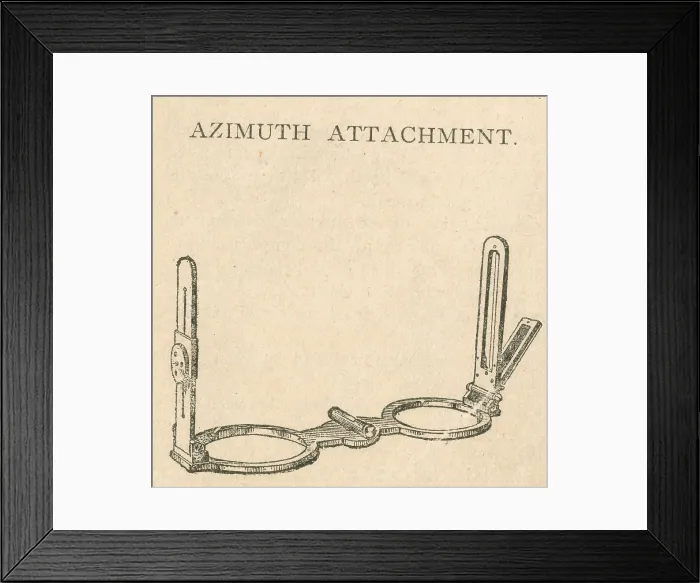 Framed Print : Azimuth Attachment, Navigational Tool Framed Print : Azimuth Attachment, Navigational Tool