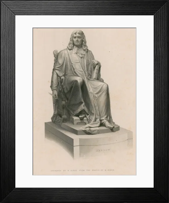 Framed Print : Isaac Barrow, English Mathematician