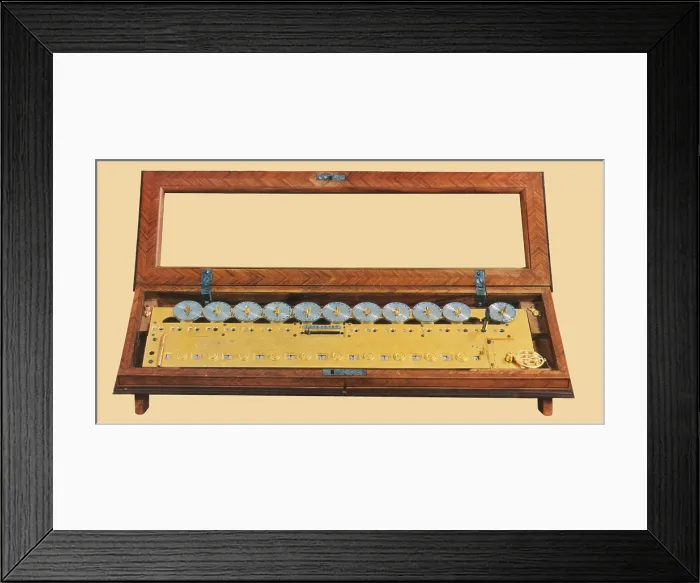 Framed Print : Morland's Multiplication Machine Framed Print : Morland's Multiplication Machine