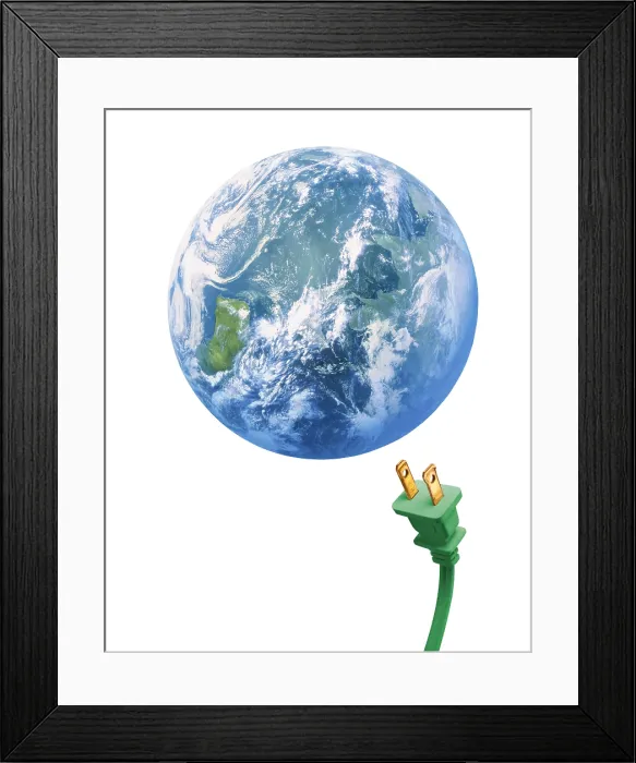 Framed Print : Unplugged Earth Framed Print : Unplugged Earth