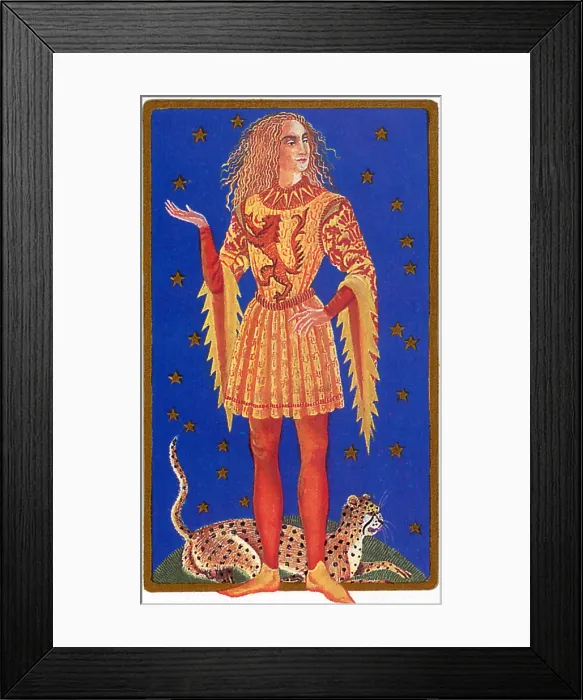 Framed Print : Leo, Astrological Sign