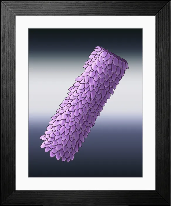 Framed Print : Virus Shape, Polyhedral, Illustration