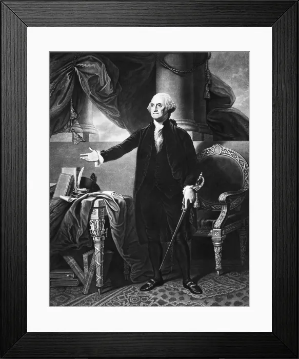 Framed Print : George Washington, 1st U.S. President Framed Print : George Washington, 1st U.S. President