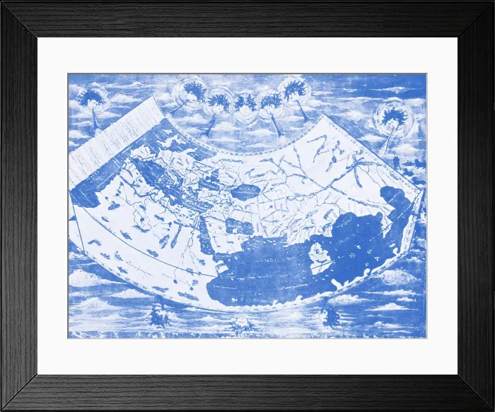 Framed Print : Ptolemy's World Map Framed Print : Ptolemy's World Map