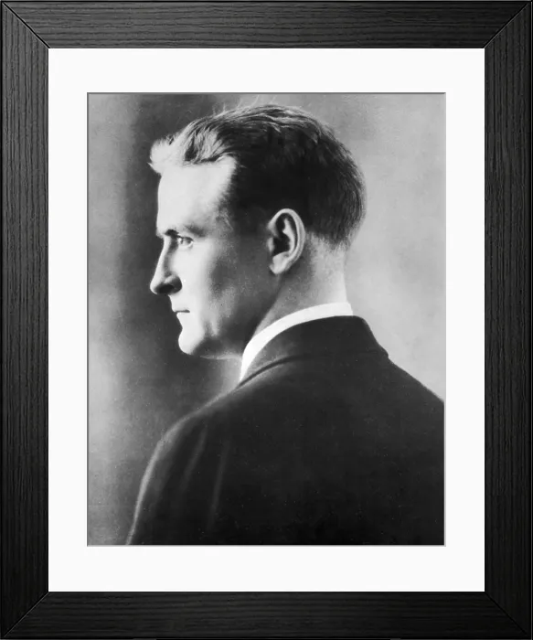 Framed Print : F. Scott Fitzgerald, American Author Framed Print : F. Scott Fitzgerald, American Author
