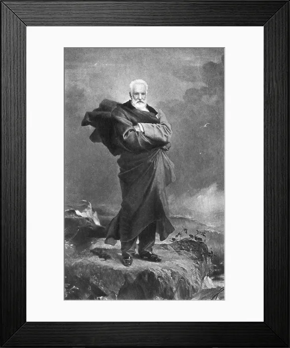 Framed Print : Victor Hugo, French Author