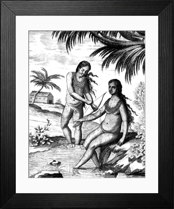 Framed Print : Bloodletting, Central American Indians, 17th Century Framed Print : Bloodletting, Central American Indians, 17th Century
