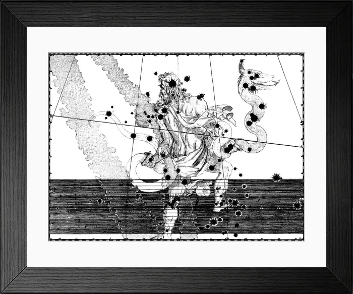 Framed Print : Ophiuchus Constellation, Bayer, 1603 Framed Print : Ophiuchus Constellation, Bayer, 1603