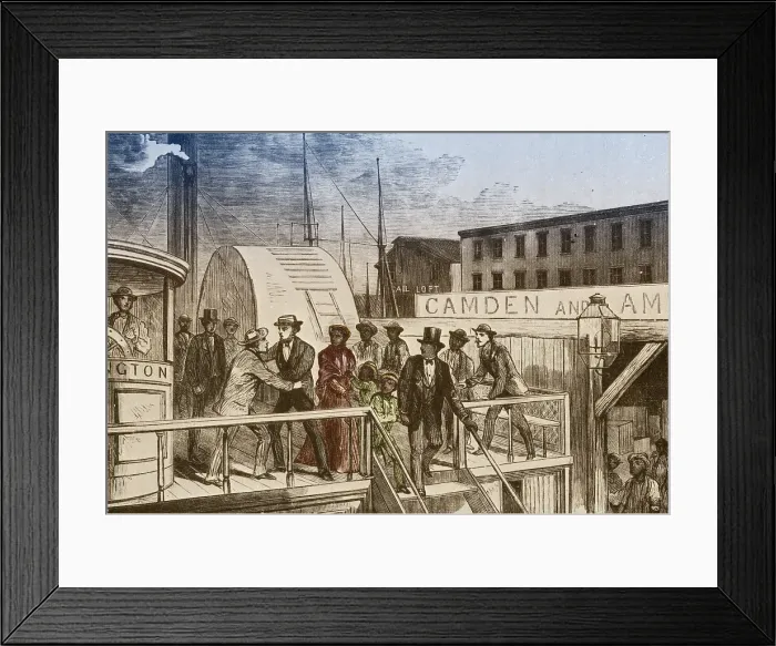 Framed Print : Rescue of Jane Johnson and Her Children, 1855 Framed Print : Rescue of Jane Johnson and Her Children, 1855