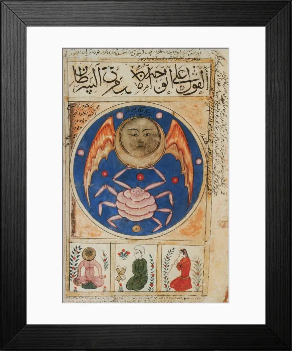 Framed Print : Moon in Cancer, 14th Century