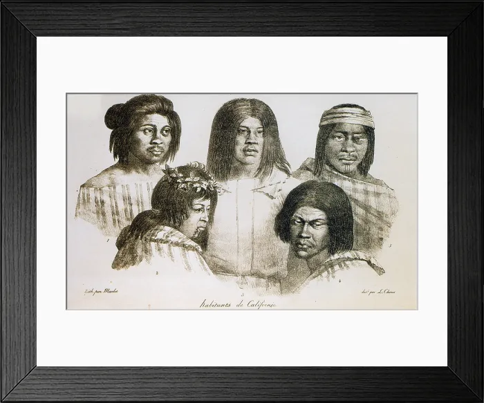 Framed Print : Native American Converts, California