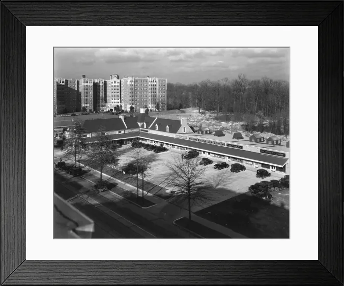 Framed Print : Park and Shop Framed Print : Park and Shop