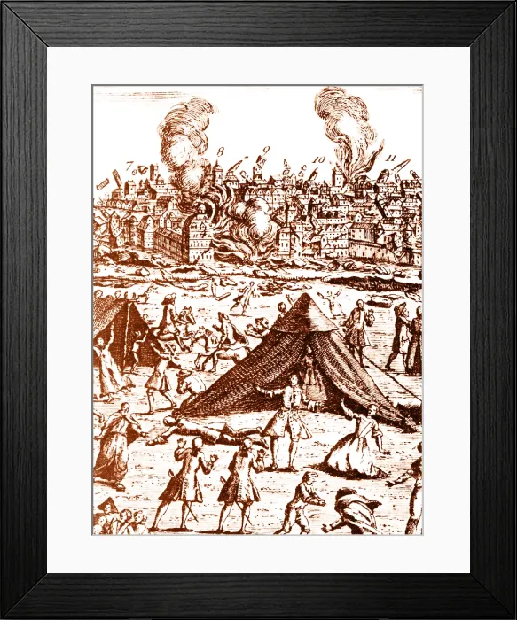Framed Print : Great Lisbon Earthquake, 1755 Framed Print : Great Lisbon Earthquake, 1755
