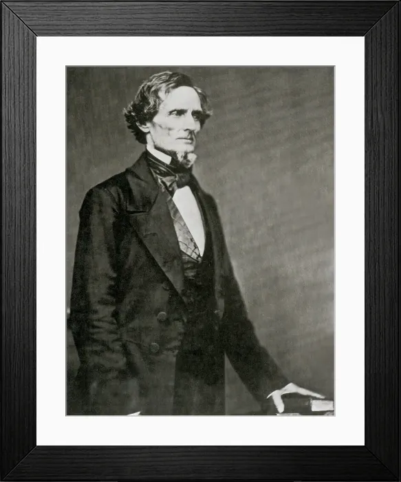 Framed Print : Jefferson Davis, President of the Confederacy Framed Print : Jefferson Davis, President of the Confederacy