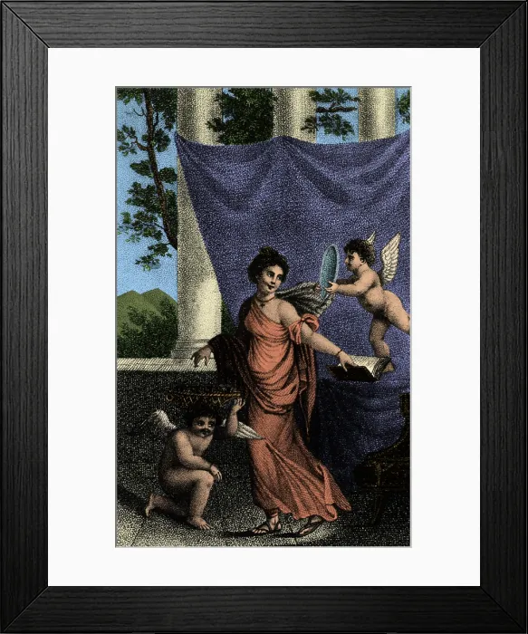 Framed Print : Allegorical Depiction of Beauty, 19th Century Framed Print : Allegorical Depiction of Beauty, 19th Century