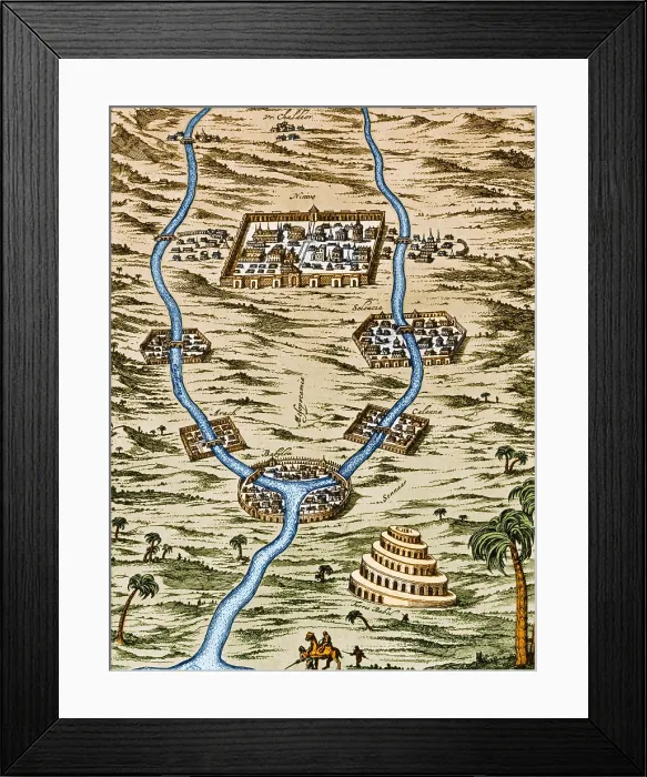 Framed Print : Tigris and Euphrates Valleys, Ancient Babylonia Framed Print : Tigris and Euphrates Valleys, Ancient Babylonia