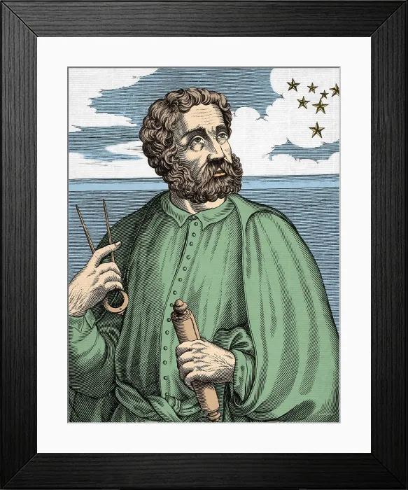 Framed Print : Ferdinand Magellan, Portuguese Explorer Framed Print : Ferdinand Magellan, Portuguese Explorer