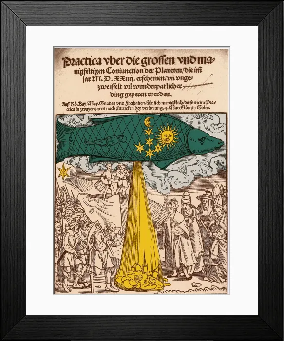 Framed Print : The Great Conjunction, Predicted Floods, 1524 Framed Print : The Great Conjunction, Predicted Floods, 1524