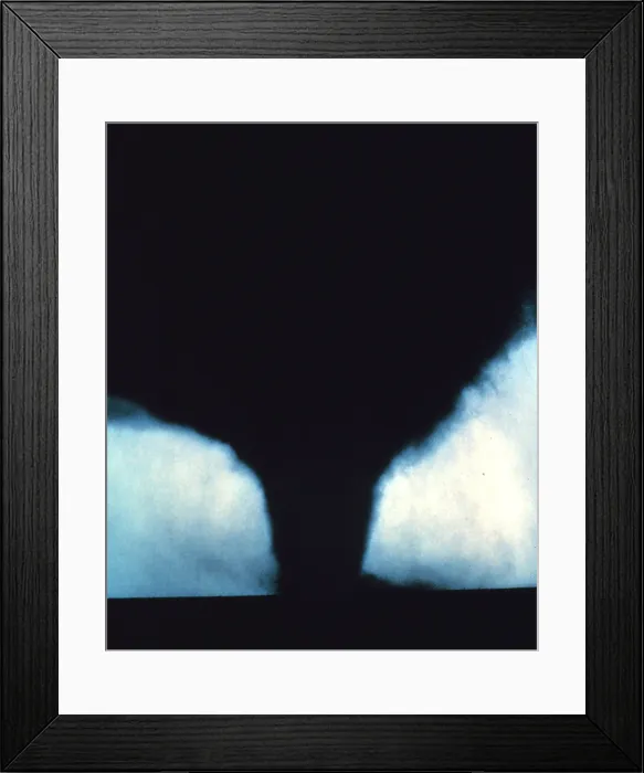 Framed Print : Tornado. A tornado is a violent, dangerous, rotating column of air that