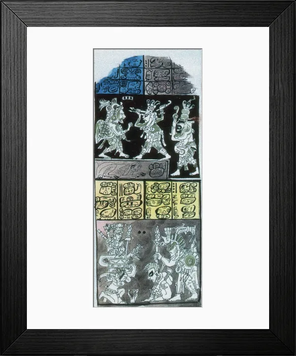 Framed Print : Mayan Number System, Codex Dresdensis Framed Print : Mayan Number System, Codex Dresdensis
