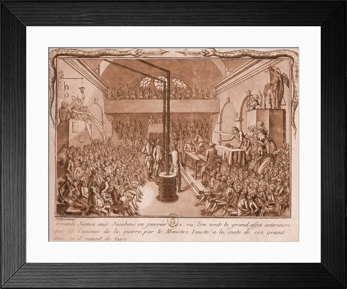 Framed Print : Jacobin Club Meeting Framed Print : Jacobin Club Meeting
