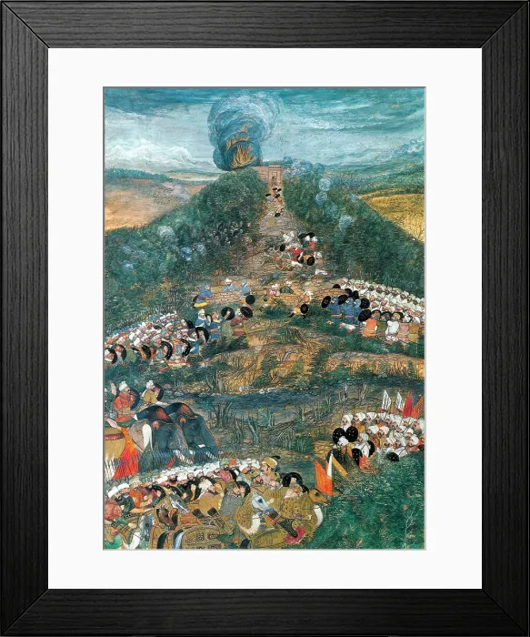 Framed Print : Mughal-Safavid War, Siege of Kandahar, 1653