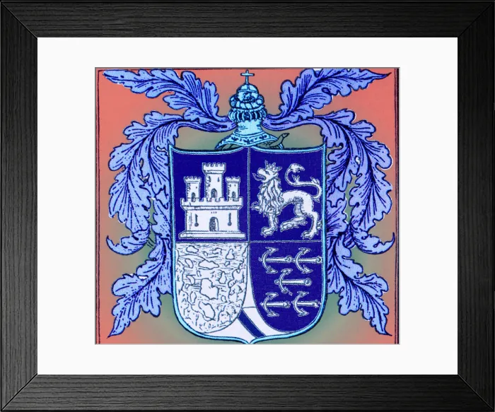Framed Print : Christopher Columbus, Coat of Arms Framed Print : Christopher Columbus, Coat of Arms