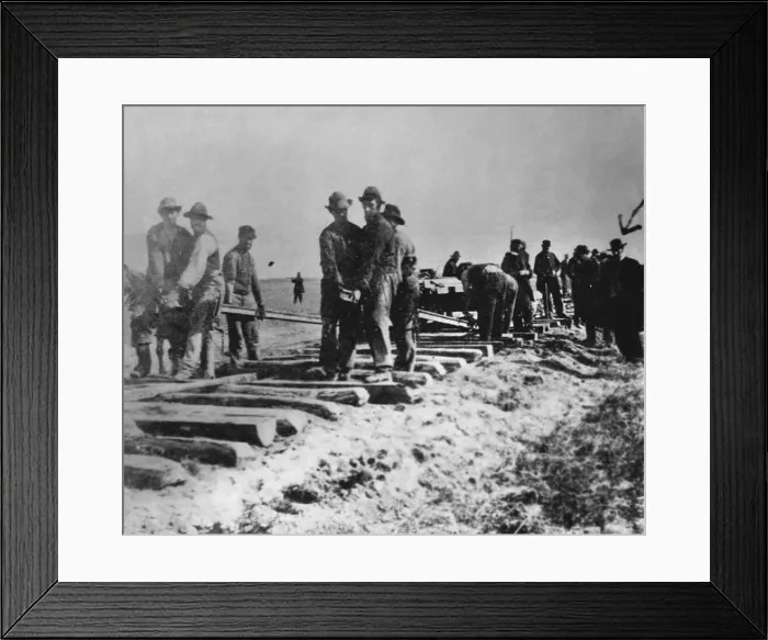 Framed Print : Laying Tracks, 1868 Framed Print : Laying Tracks, 1868