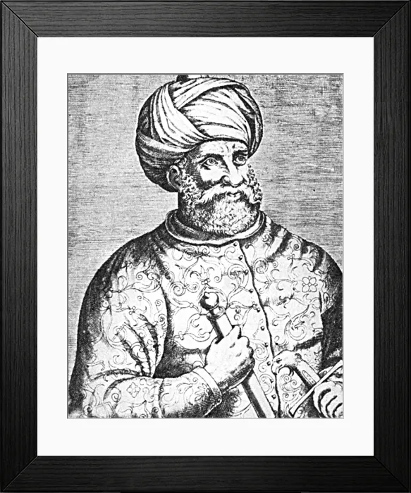 Framed Print : Barbarossa, Ottoman Turkish Admiral Framed Print : Barbarossa, Ottoman Turkish Admiral