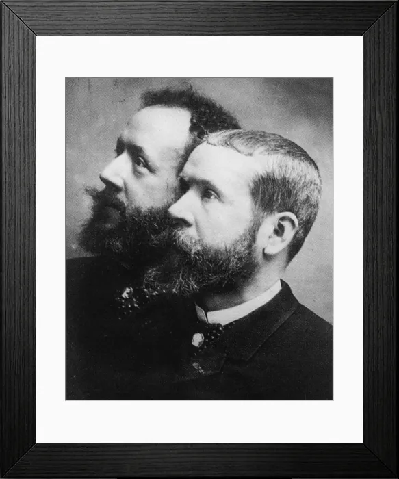 Framed Print : Tissandier Brothers, French Aviators and Editors Framed Print : Tissandier Brothers, French Aviators and Editors