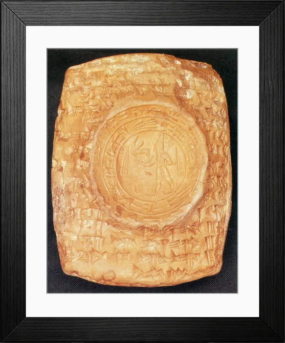 Framed Print : Babylonian Tablet, 1782-59 BC